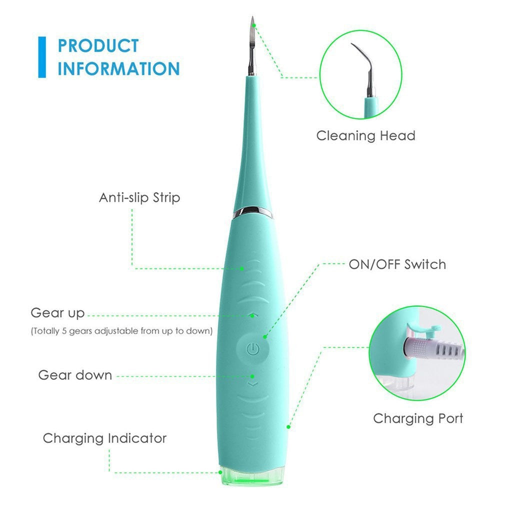 Ultrasonic Scaler - Rechargeable Dental Cleaner for a Brighter Smile