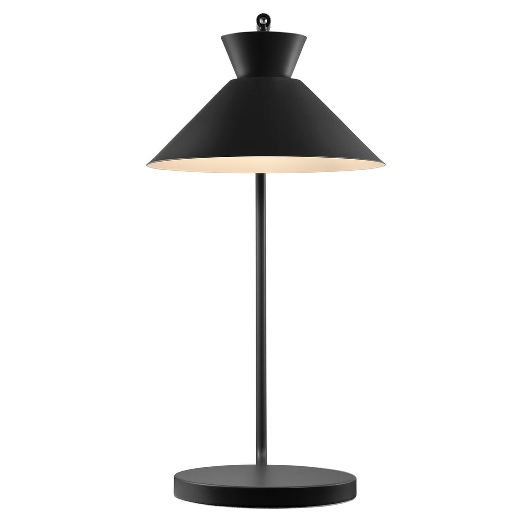 EleganceBow - Elegant Black Retro-Design Table Lamp