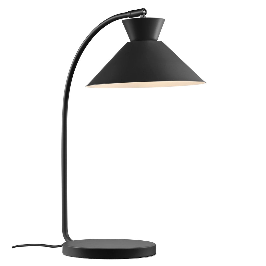 EleganceBow - Elegant Black Retro-Design Table Lamp