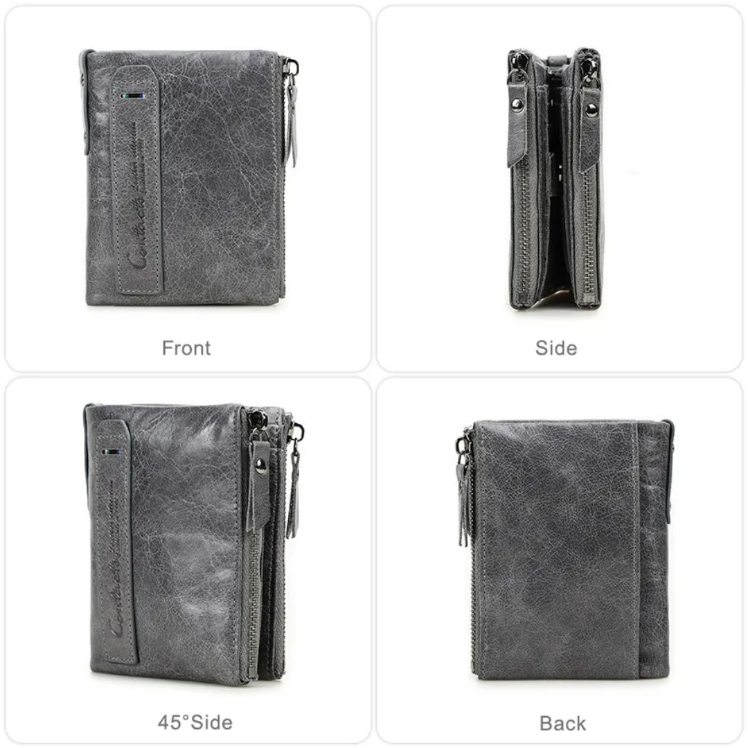 CompactWallet - Portefeuille Compact Double Zip
