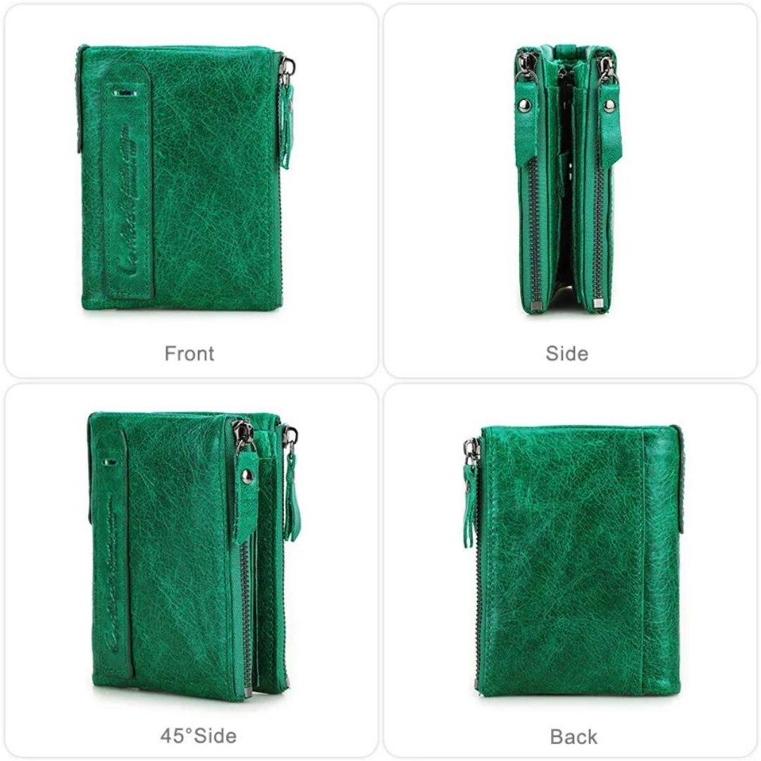 CompactWallet - Portefeuille Compact Double Zip