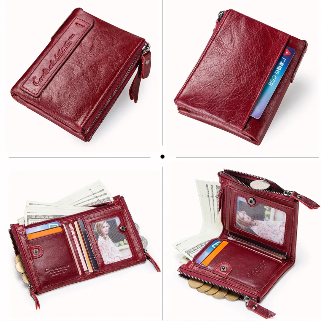 CompactWallet - Portefeuille Compact Double Zip