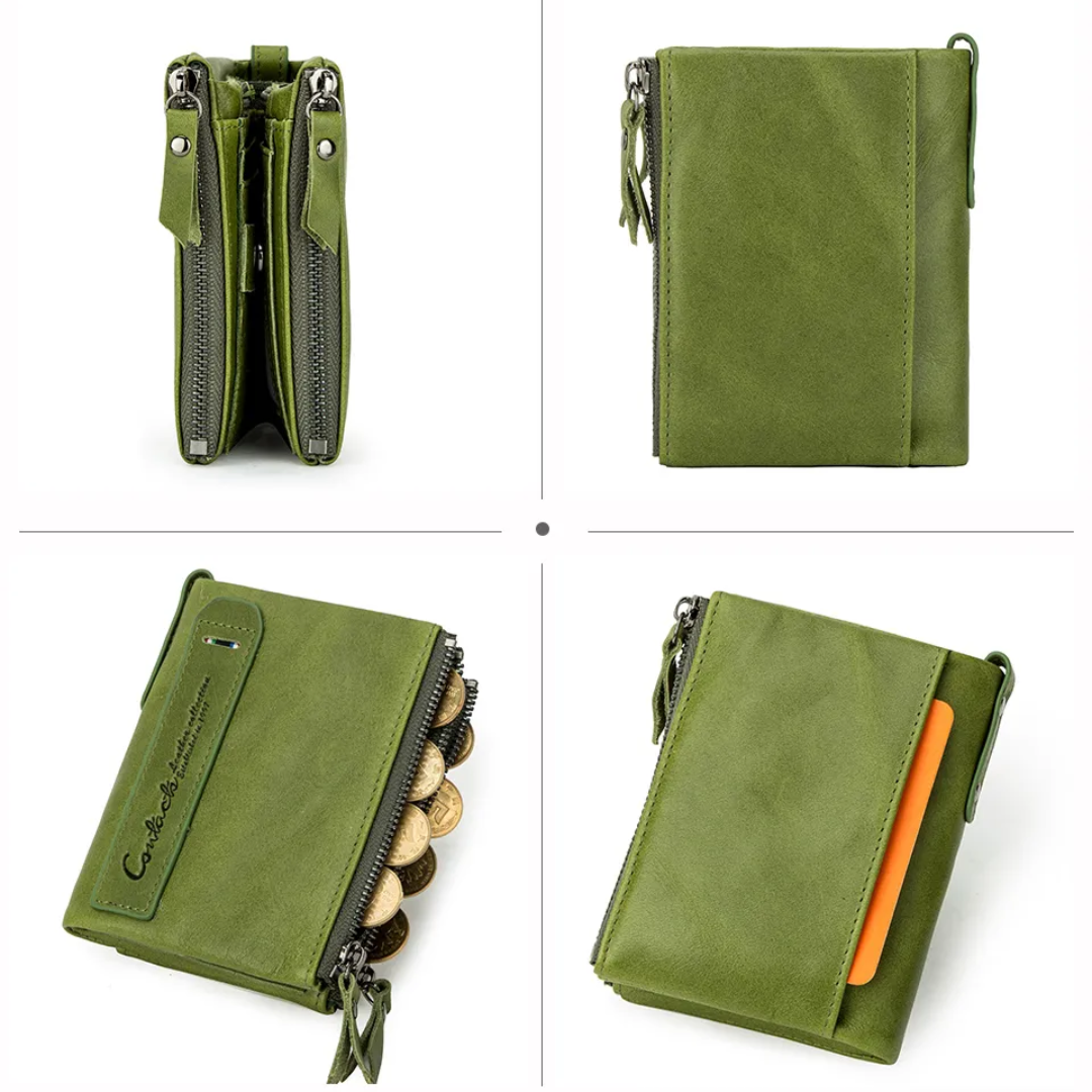 CompactWallet - Portefeuille Compact Double Zip