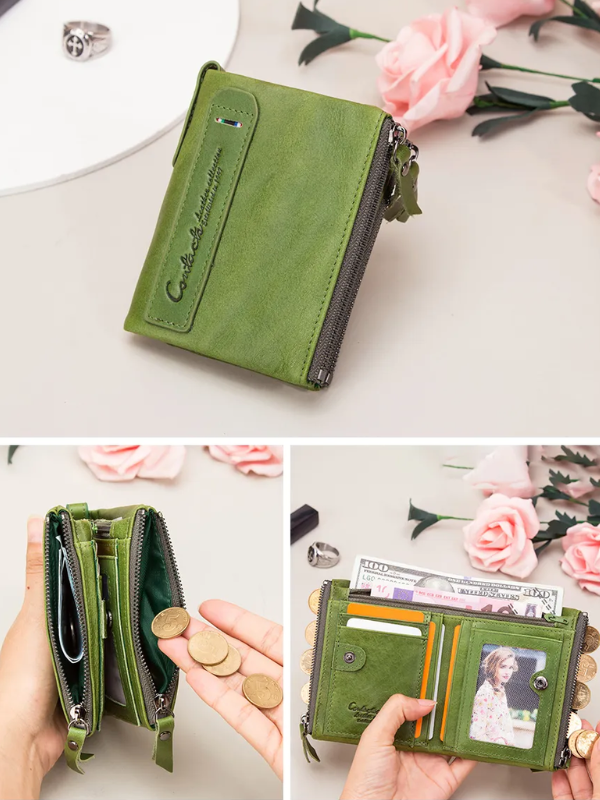 CompactWallet - Portefeuille Compact Double Zip