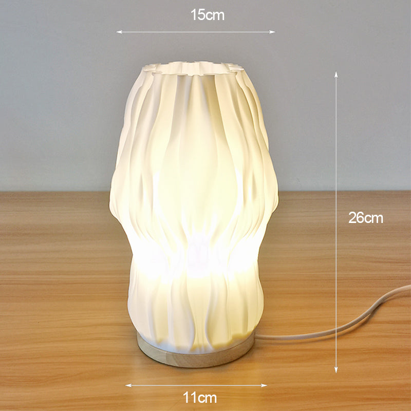Frenchlight Lamp - Pleated Cream Table Lamp for a Refined Ambiance