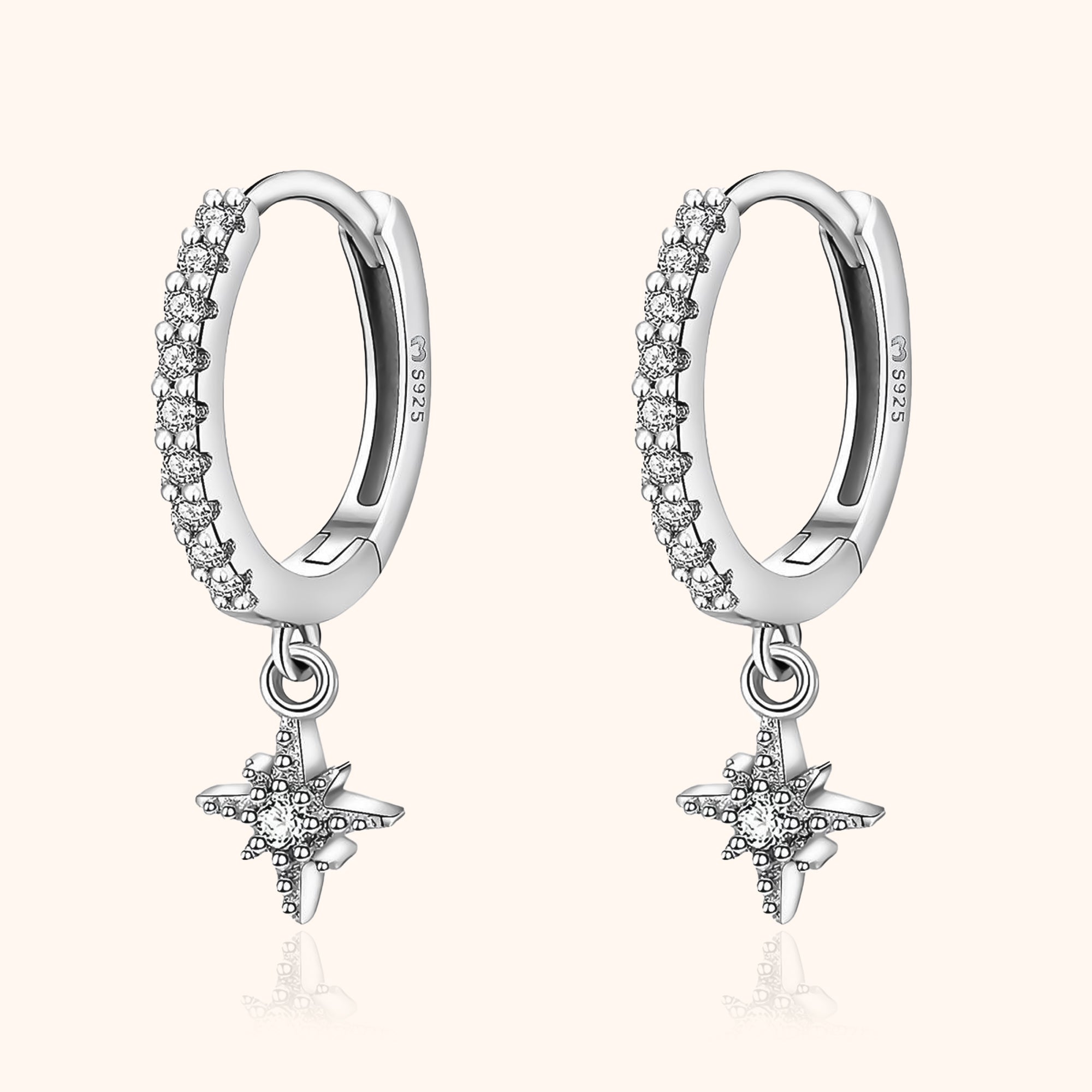 Celestia - Galaxy Star Earrings with Sparkling Zirconia