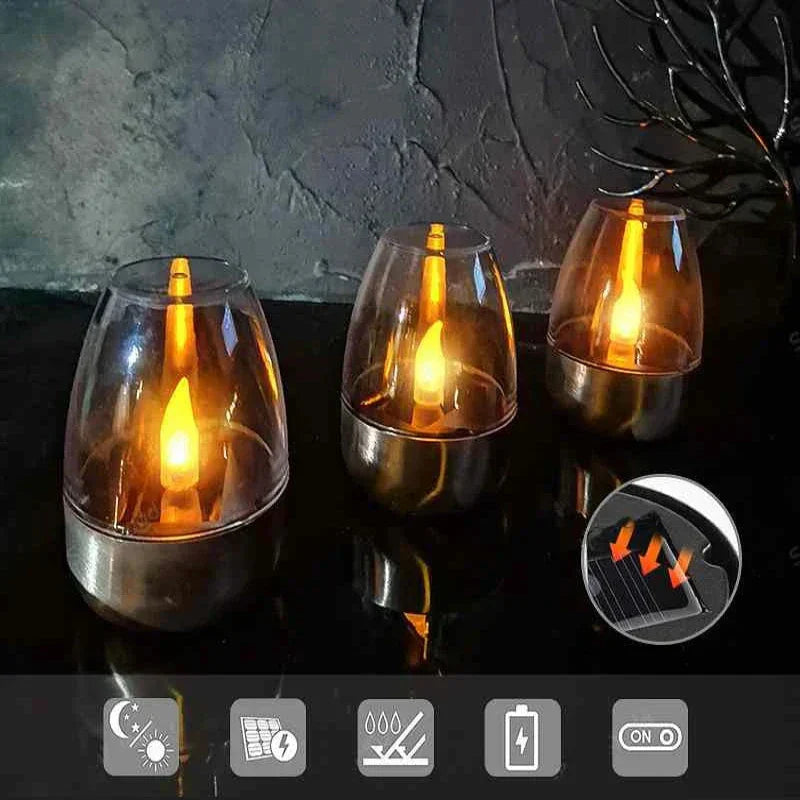 CandelaSoleil - Elegant Solar Lantern for Garden and Patio