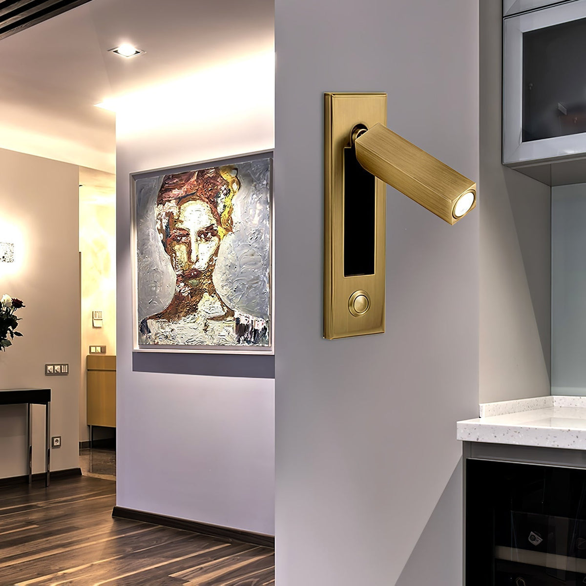 Embedded Light - Minimalist LED Bedside Wall Sconce