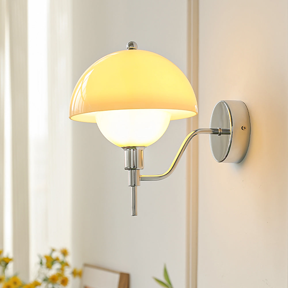 Rivelle - French Mushroom Glass Wall Sconce