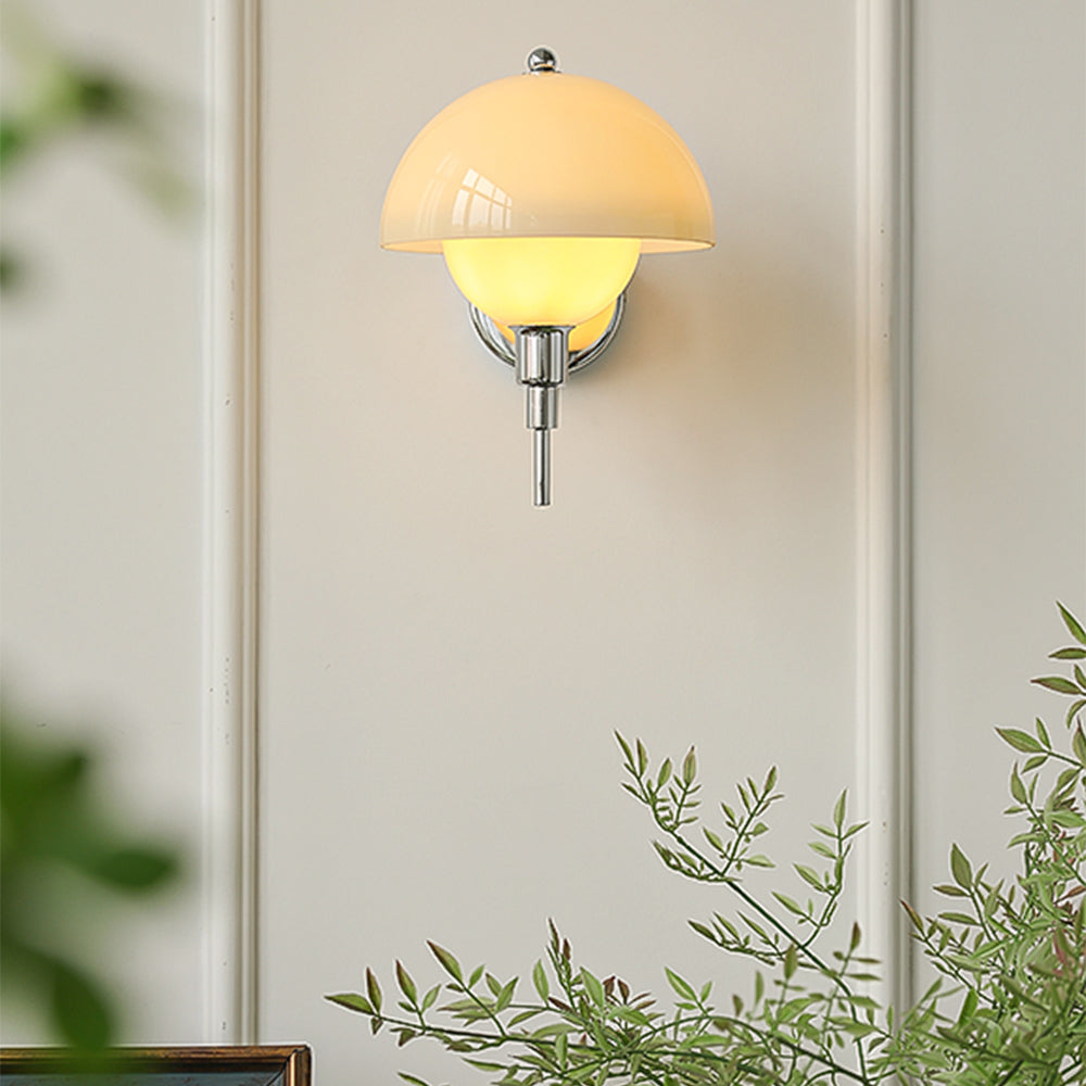 Rivelle - French Mushroom Glass Wall Sconce