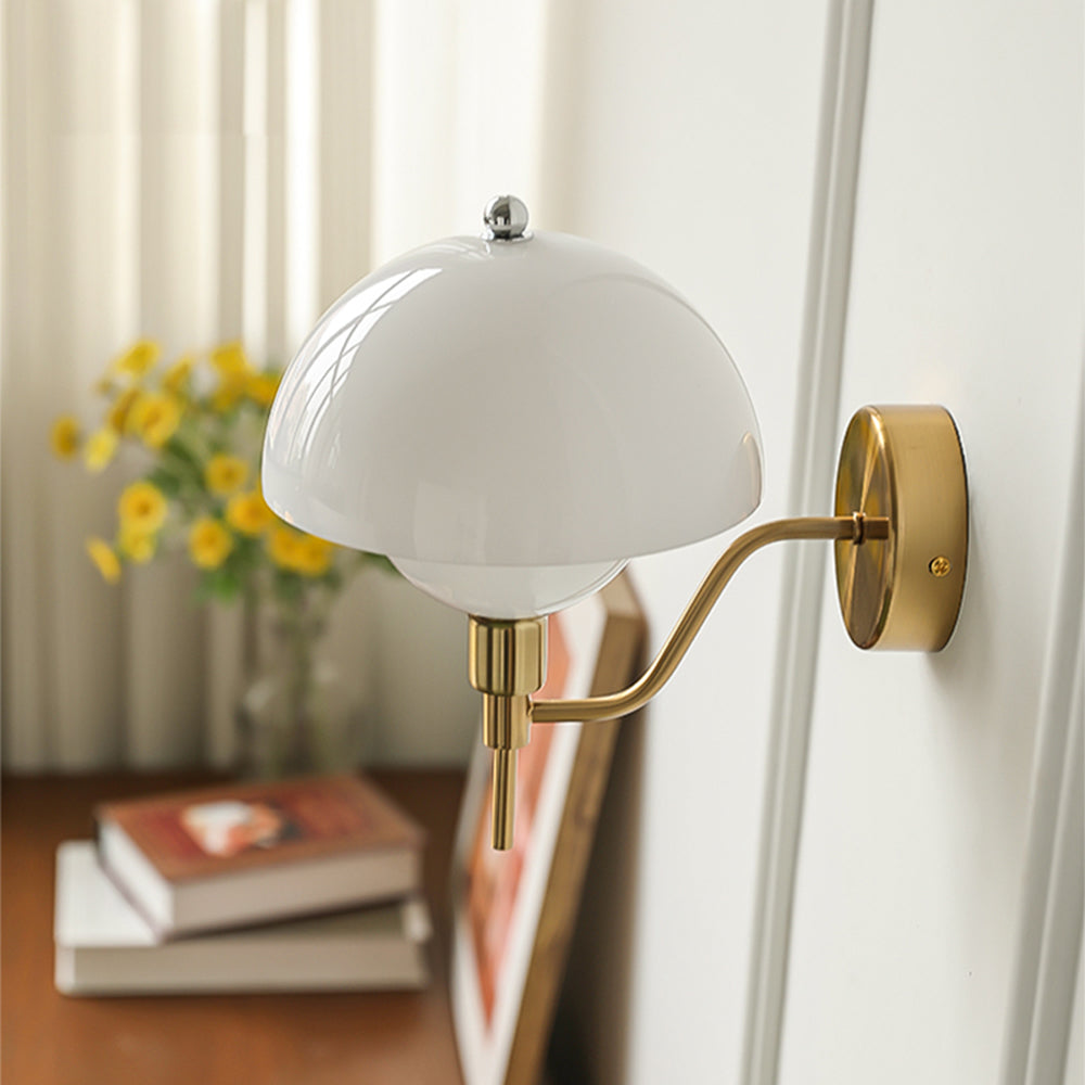 Rivelle - French Mushroom Glass Wall Sconce