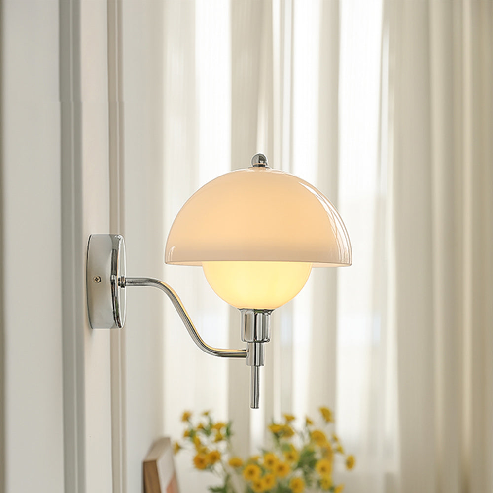 Rivelle - French Mushroom Glass Wall Sconce