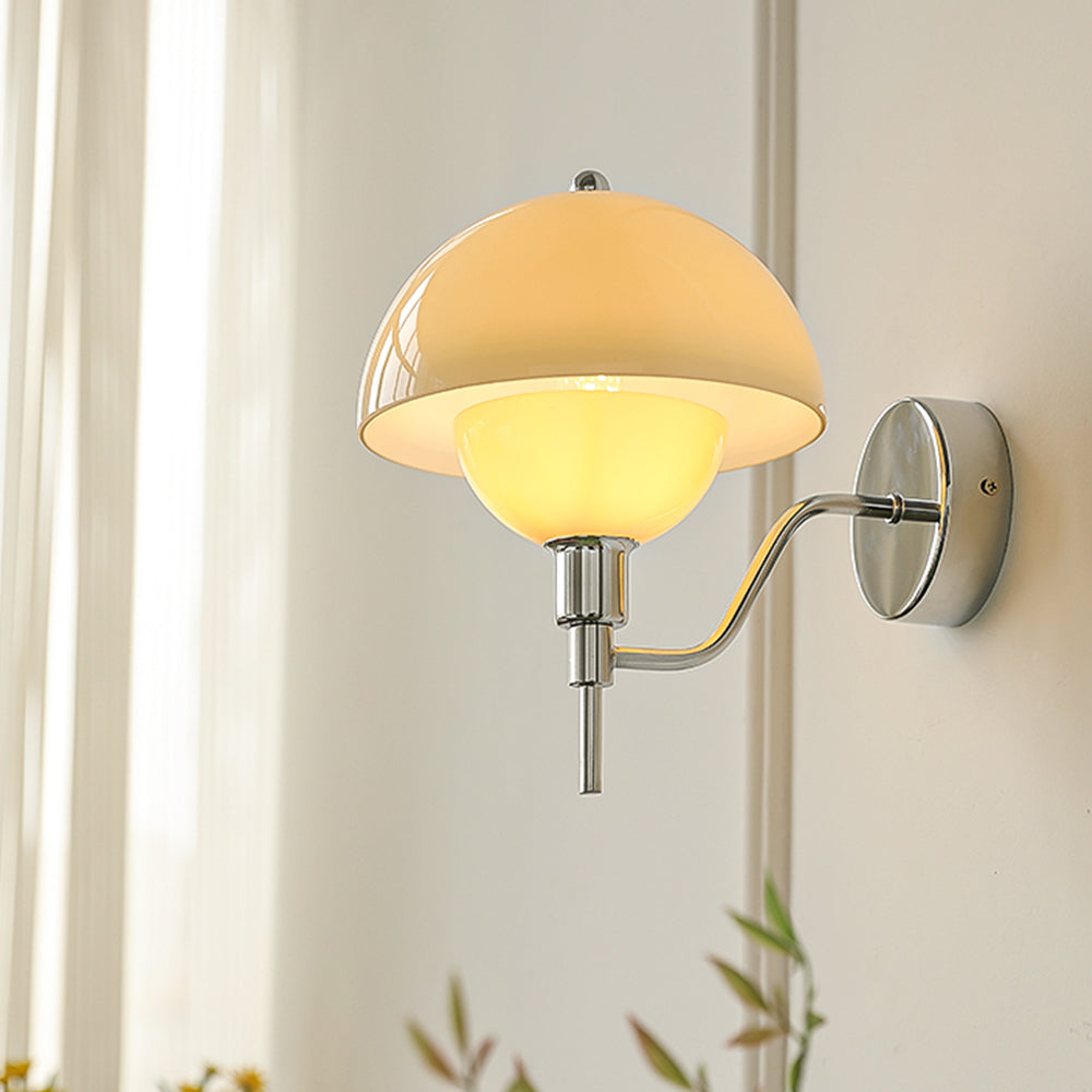 Rivelle - French Mushroom Glass Wall Sconce