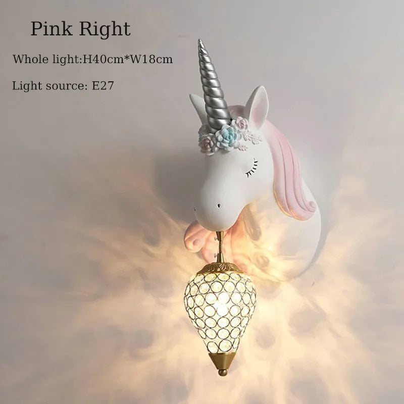 Magic Unicorn - Soft-Glow Wall Light for Kids' Bedroom