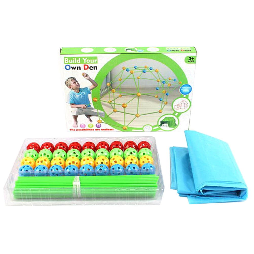 CreativeBuilder Tent - Tente Jeu Créatif Enfants 5 Ans+