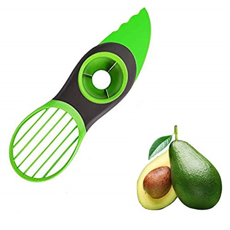 YuzuChop - 3-in-1 Avocado Slicer: Cut, Pit and Scoop