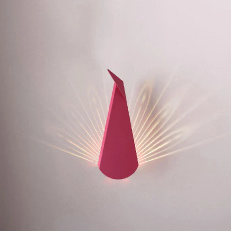ElegantLuxe - Modern LED Peacock Feather Wall Sconce