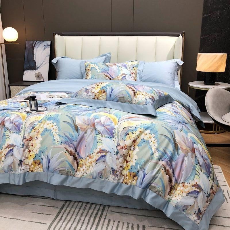 Hortensia Haven - Luxury Egyptian Cotton Duvet Cover Set