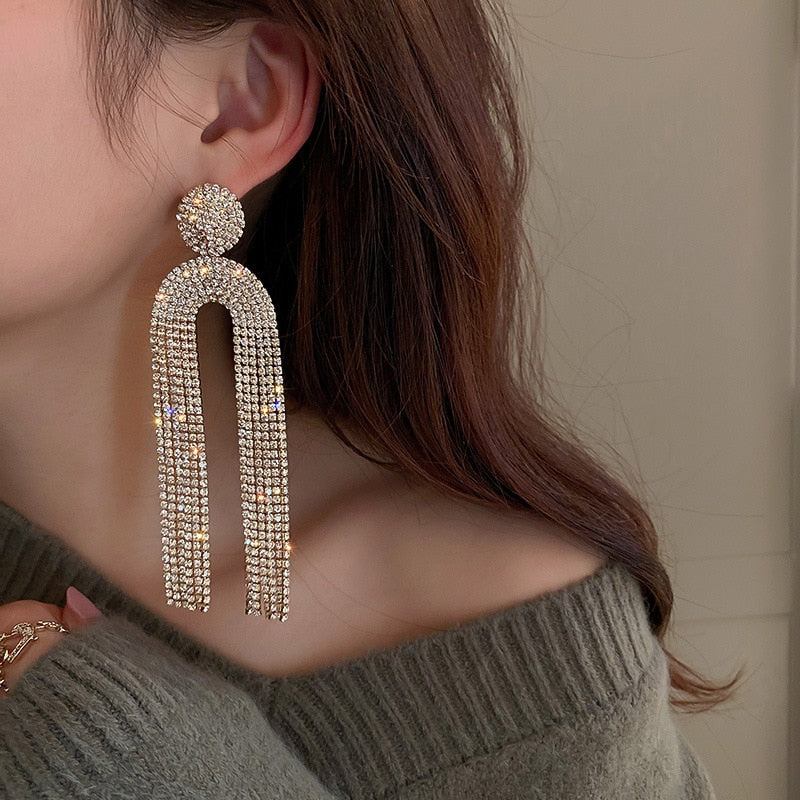 Boucles d'Oreilles Statement Luxe - Acier Inox