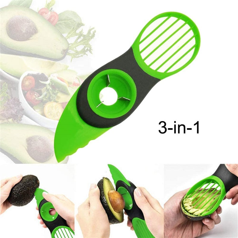 YuzuChop - 3-in-1 Avocado Slicer: Cut, Pit and Scoop