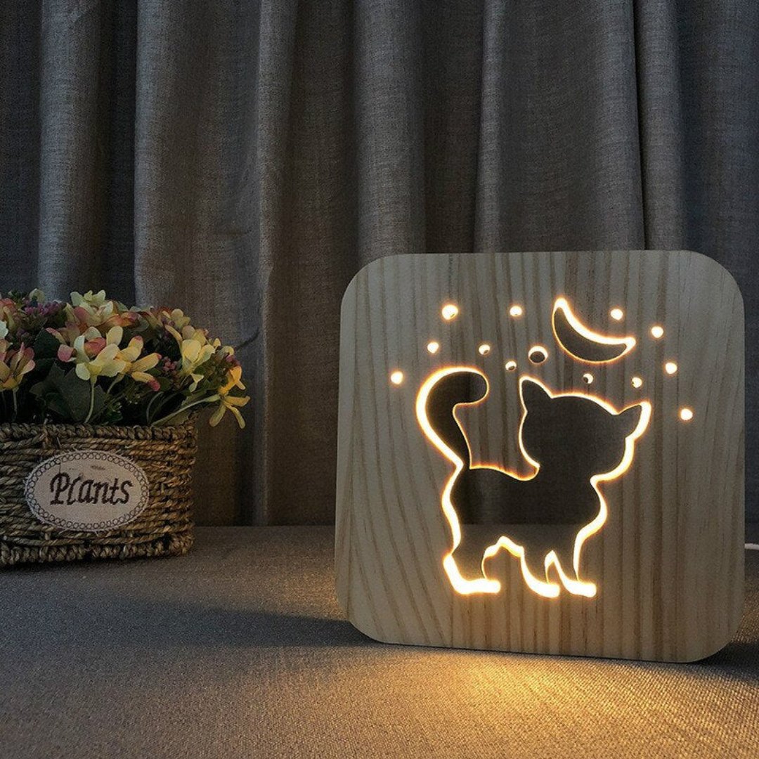 DesignLight - Elegant Wooden Table Lamp for a Warm Ambience