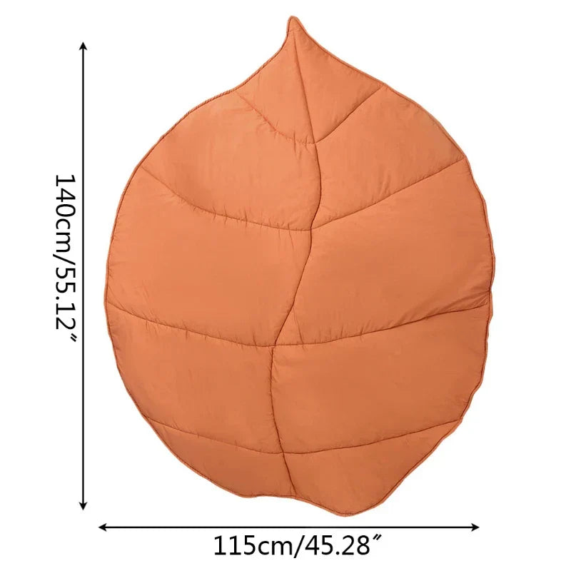 Leafy Comfort Baby Play - Cozy Leaf-Shaped Baby Play Mat