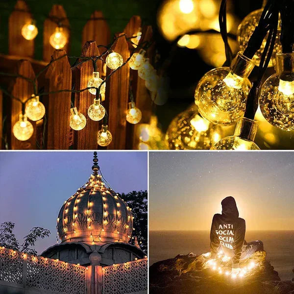 TwinkleGlow - Guirlandes Lumineuses Solaires Féeriques pour Extérieur