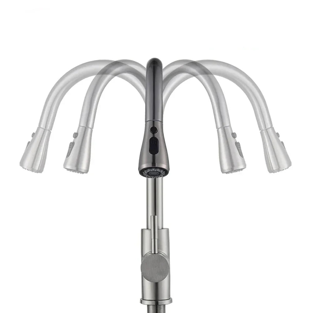 FlexStream - Kitchen Faucet with Flexible Spout and Retractable Sprayer
