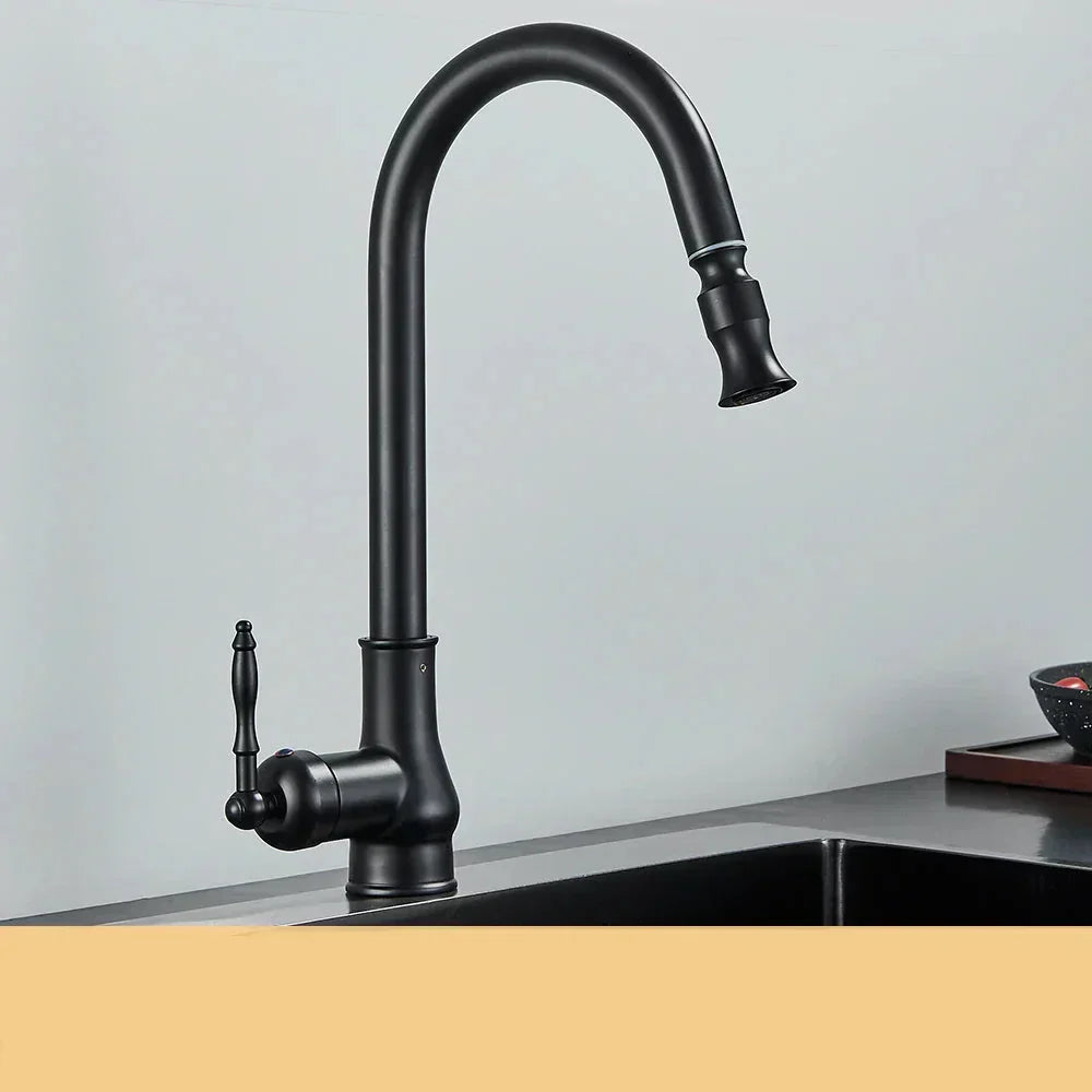 HeritageFlow - Robinet de Cuisine Classique en Laiton Antique