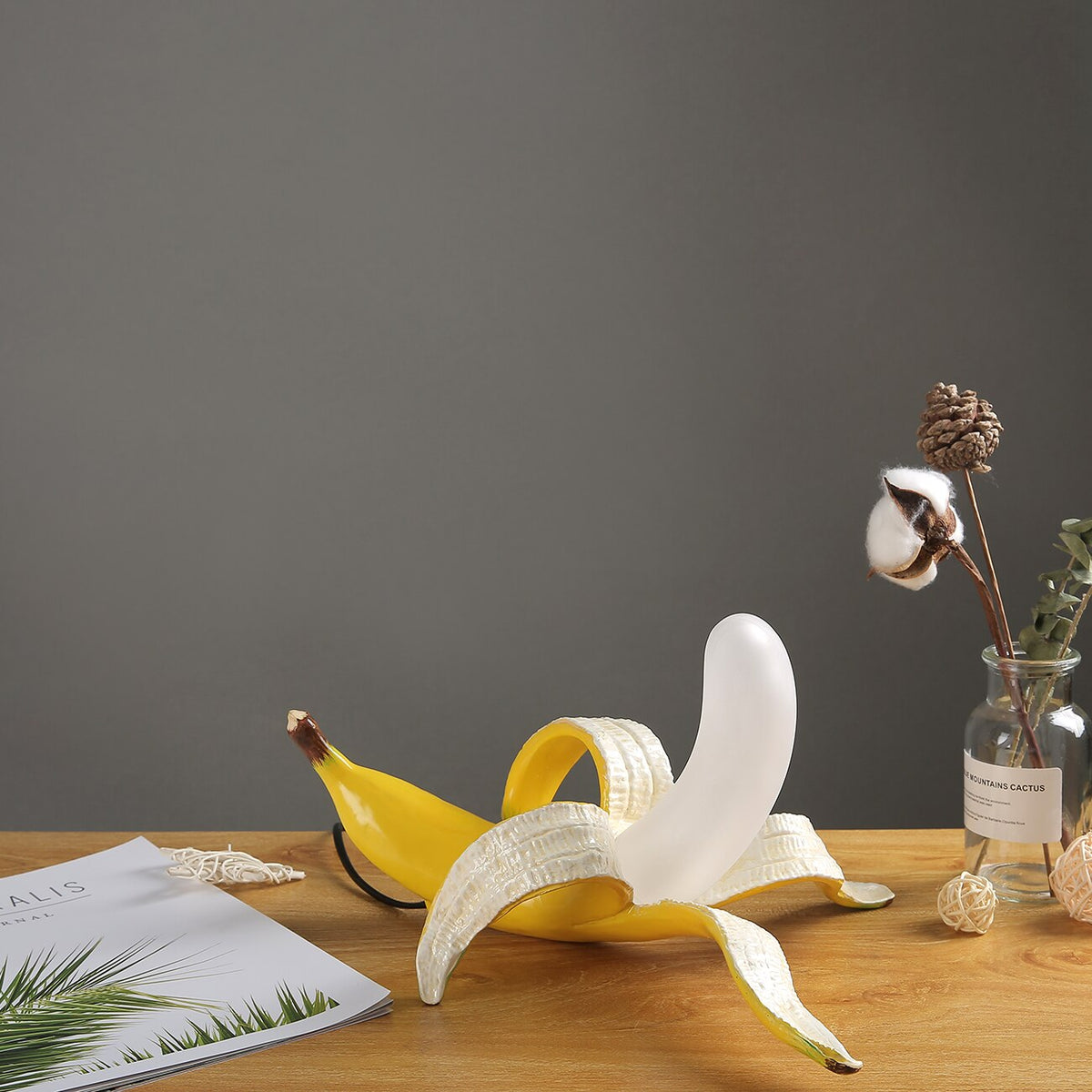Banana Lights - Elegant Art Deco Resin Table Lamp