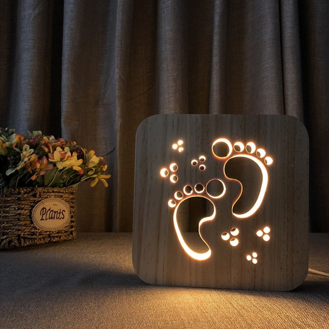 DesignLight - Elegant Wooden Table Lamp for a Warm Ambience