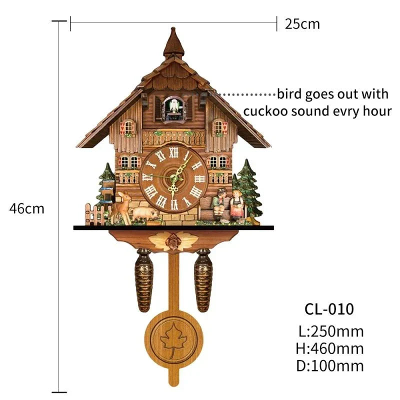 Vintage Chic - Wooden Cuckoo Clock with Timeless Charm