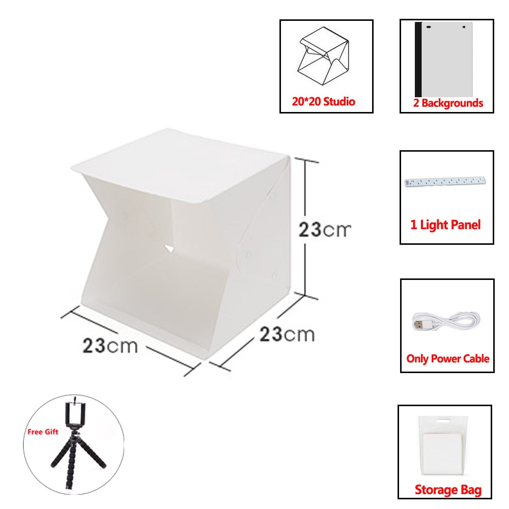 BrightBox - Foldable Mini Photo Studio with Free Tripod