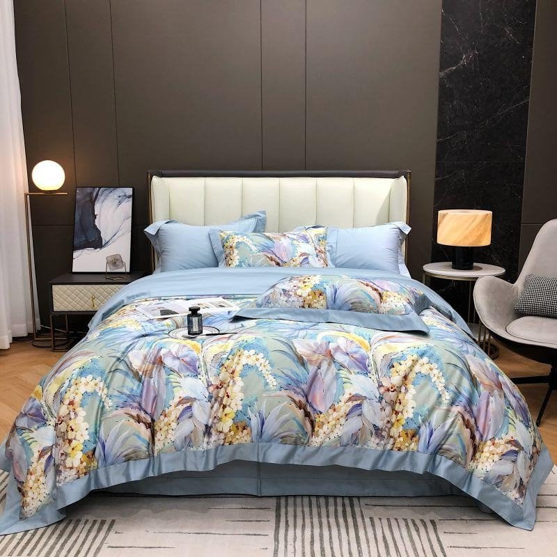 Hortensia Haven - Luxury Egyptian Cotton Duvet Cover Set