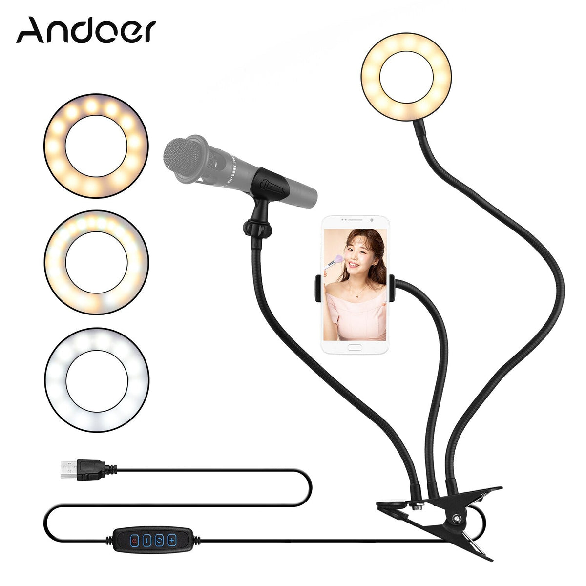 ArvoLume - Flexible LED Ring Light for Selfies and Videos