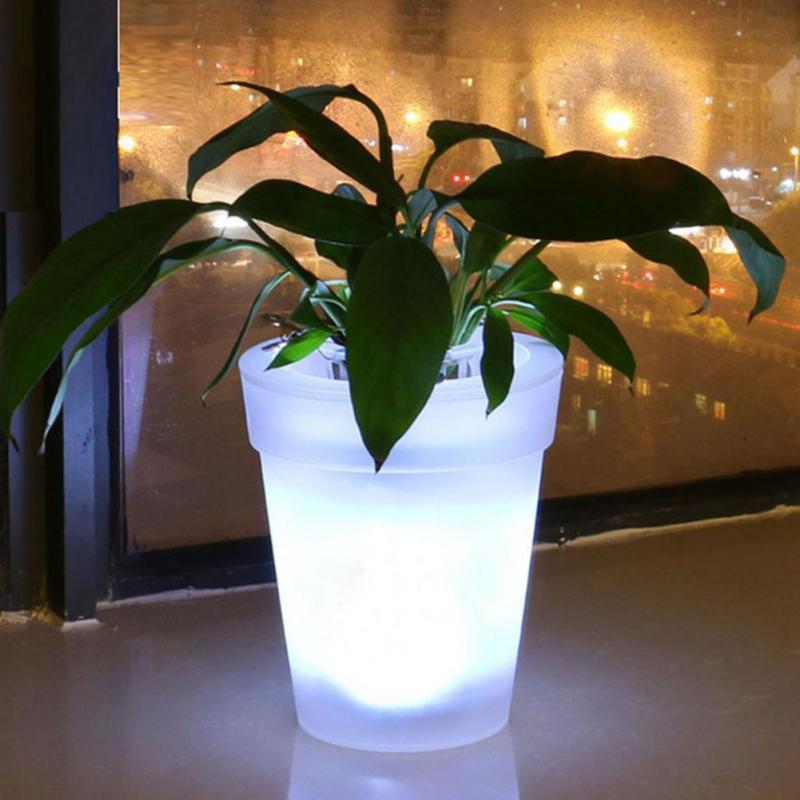 Daylora - Illuminated Solar Flower Pot for Indoor and Garden Use
