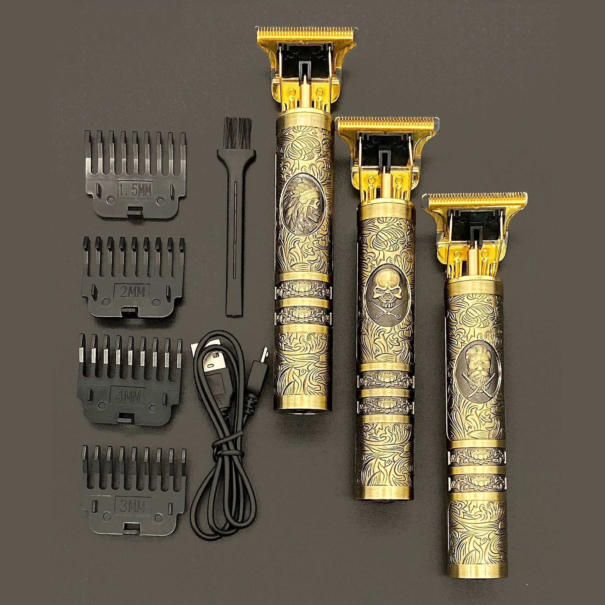 SkullTrim - Tondeuse Barbe Vintage Rechargeable