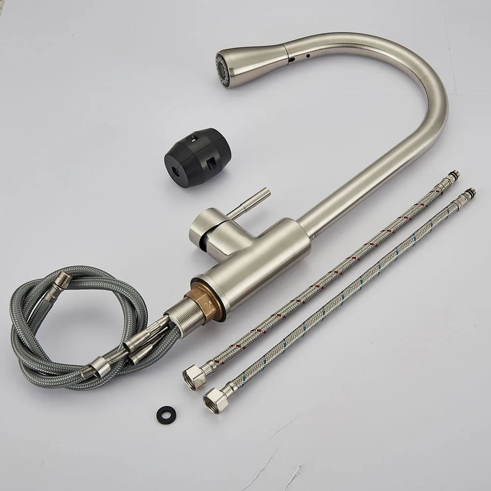 FlexStream - Kitchen Faucet with Flexible Spout and Retractable Sprayer