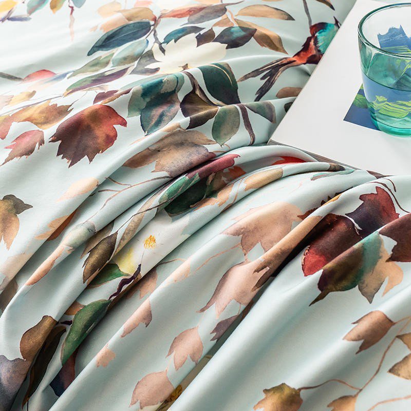 Watercolor Bloom - Egyptian Cotton Floral Duvet Set