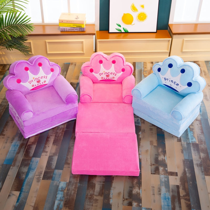 ComfyFold - Foldable Kids Sofa in Soft, Cozy Velvet