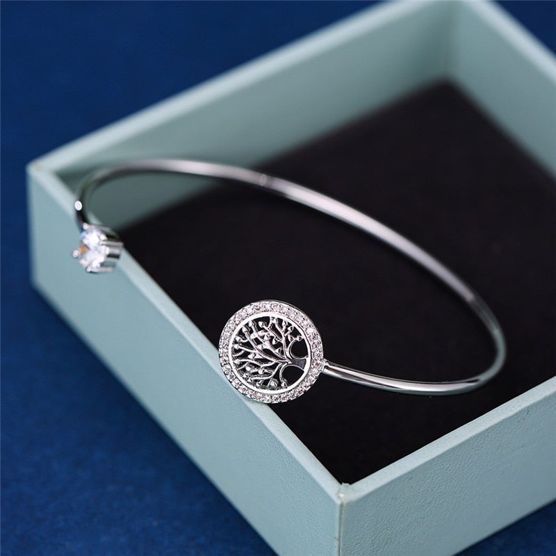 Gaia - Bracelet arbre de vie réglable élégant