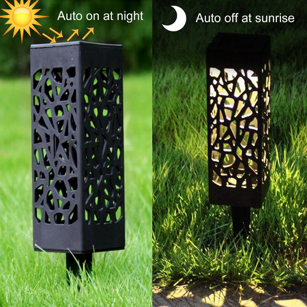 Luxury Solar - LED Garden Lamp with Flame Effect