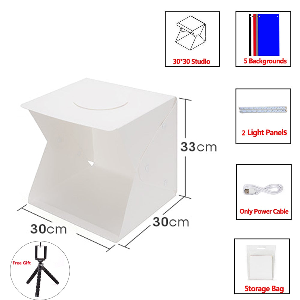 BrightBox - Foldable Mini Photo Studio with Free Tripod