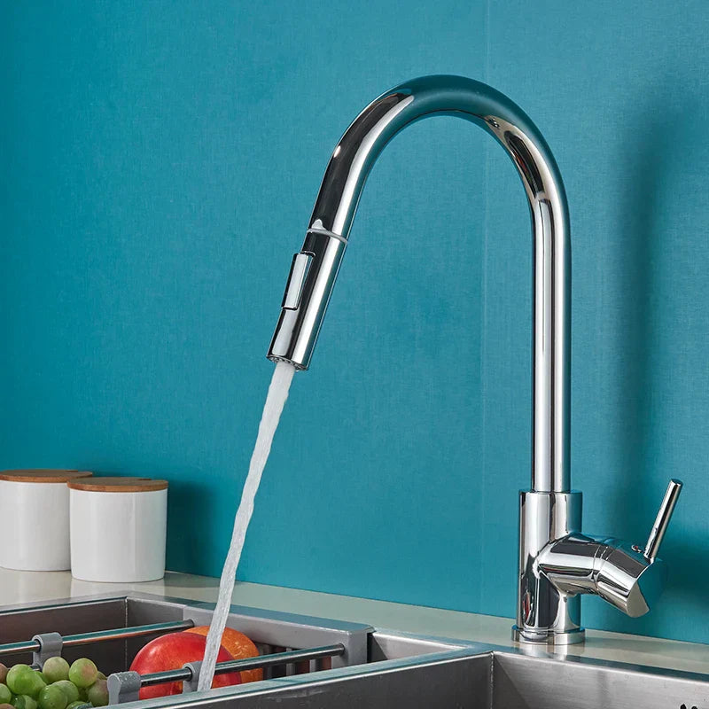 FlexiPull Faucet - 360° Rotating Modern Kitchen Mixer Tap