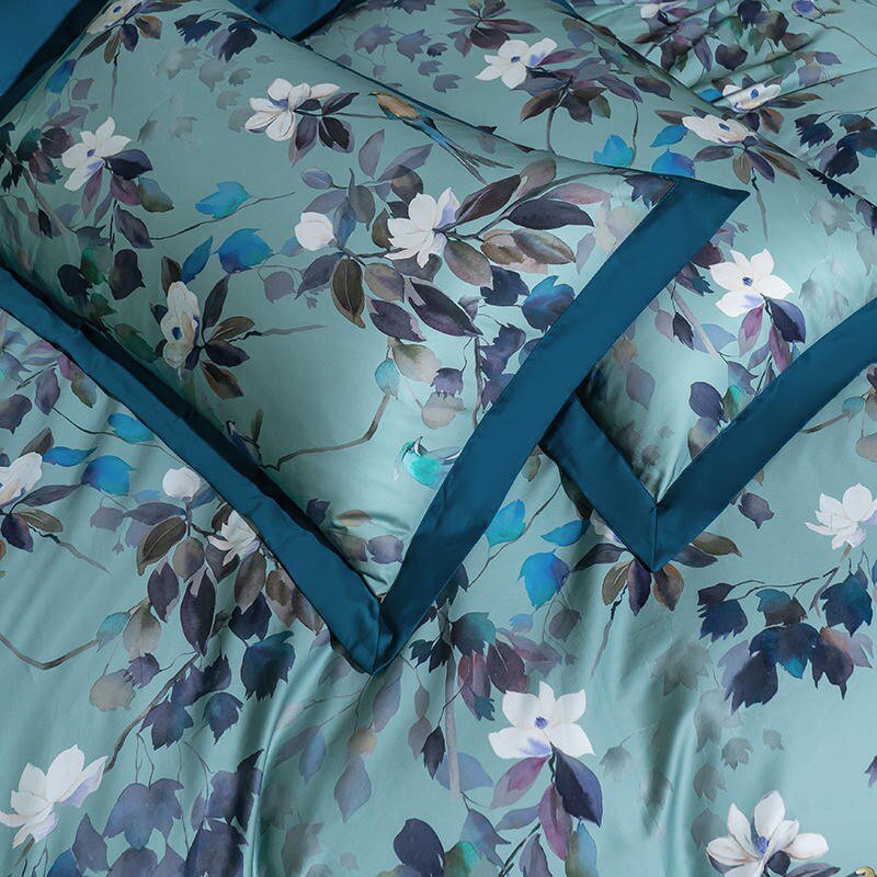 Watercolor Bloom - Egyptian Cotton Floral Duvet Set