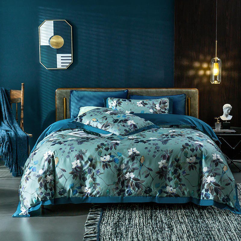 Watercolor Bloom - Egyptian Cotton Floral Duvet Set