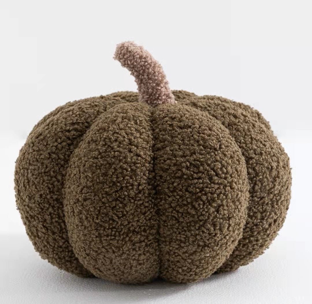 CozyPumpkin - Coussin Citrouille en Peluche pour une Déco d'Automne Chaleureuse