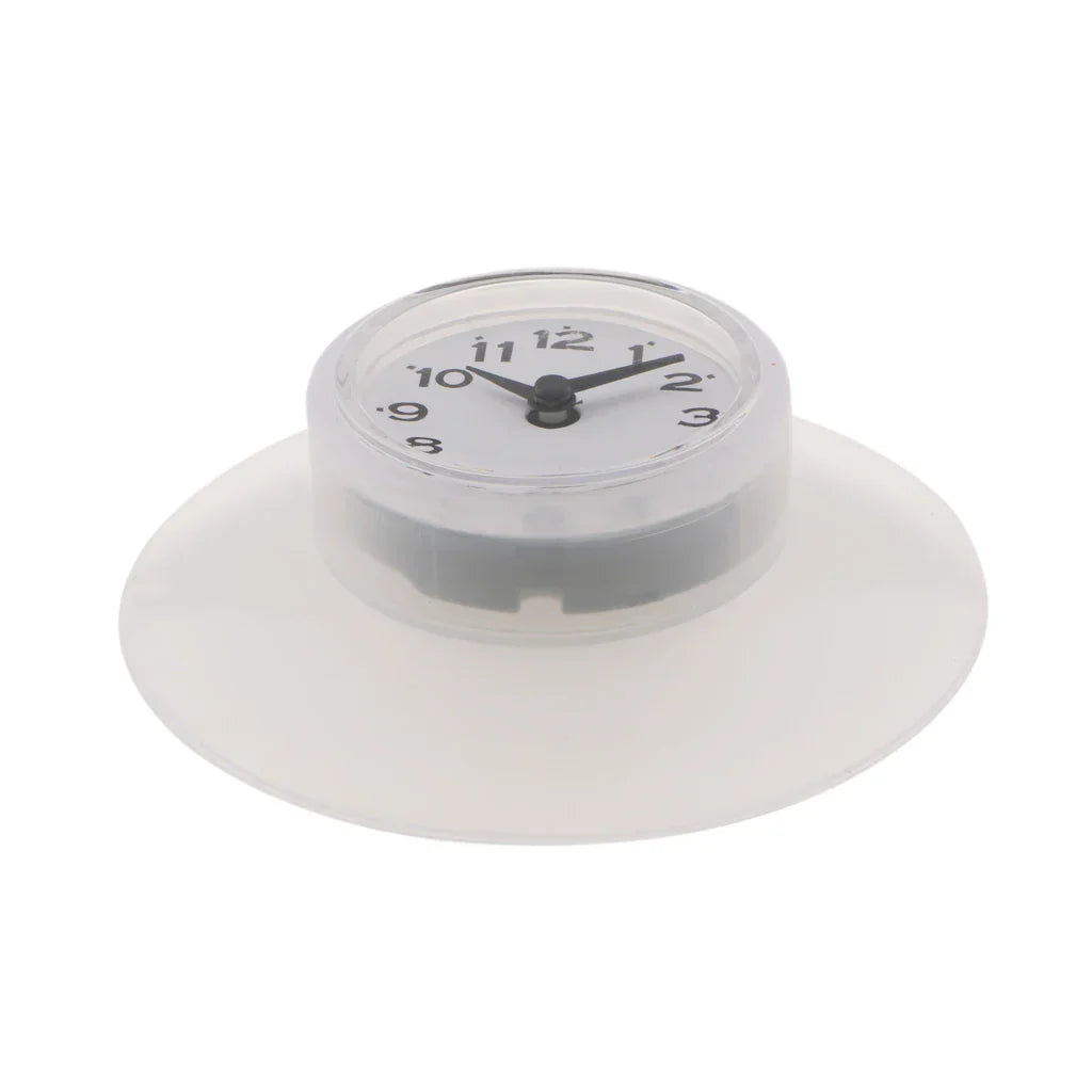 WaterProofClock - Compact Suction Cup Clock for the Bathroom