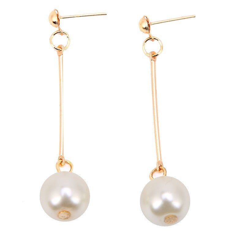 Céline - Boucles d'oreilles pendantes avec perles