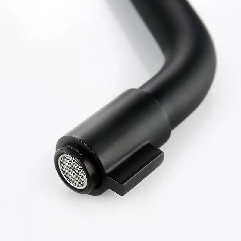 StreamCraft - Matte Black Wall-Mounted Faucet